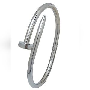 Stainless steel bracelet silver plated size  19 cm, NEW